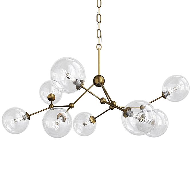 Elegant Gallotti Branches 9 Chandelier 3D model image 1