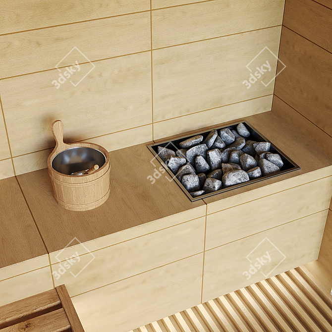 Finnish Sauna 3D Model	Collection 3D model image 3