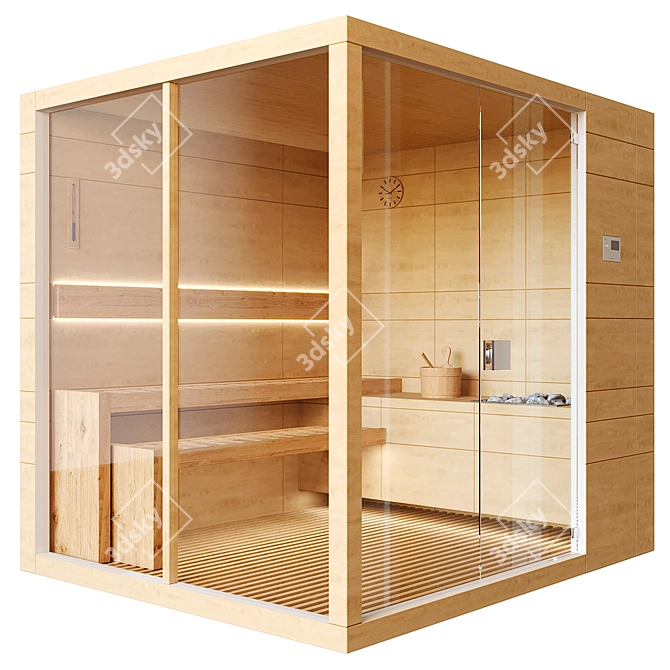 Finnish Sauna 3D Model	Collection 3D model image 6