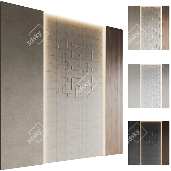 Sophie Tarbuck Concrete Wall Panels 3D model image 1