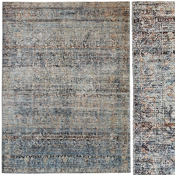 Billie Denim Area Rug 72x108 3D model image 1