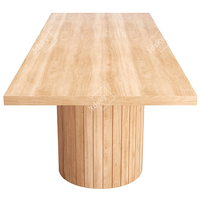  Sleek Barrel Table Design 3D model image 2