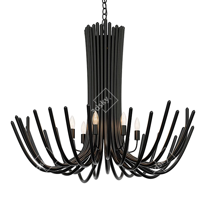 Modern Elegance Chandelier 3D model image 1