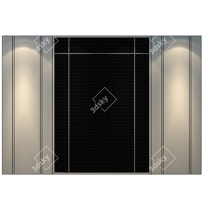 Versatile Wall Panel Set 150 3D model image 3