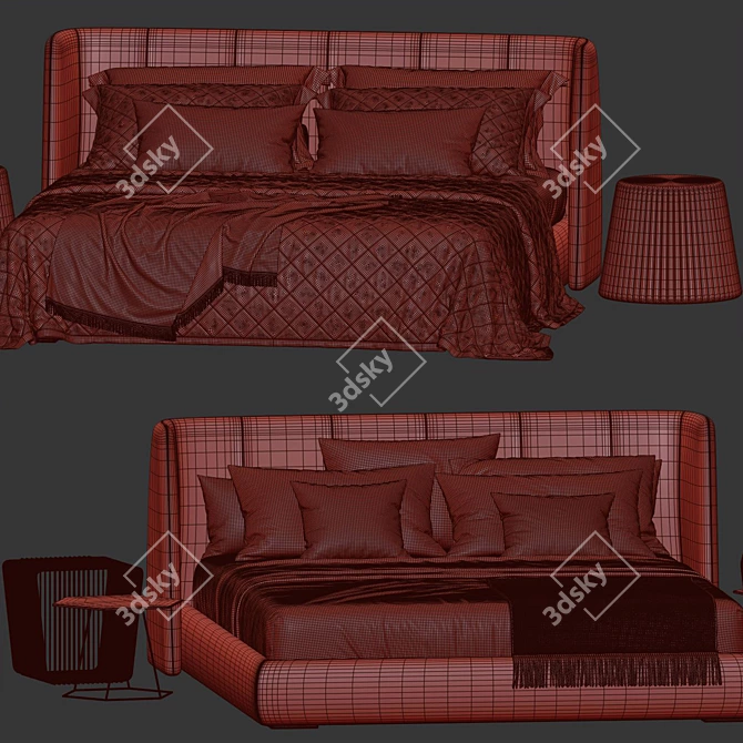 Bonaldo Basket Bed: Premium 3D Model 3D model image 5