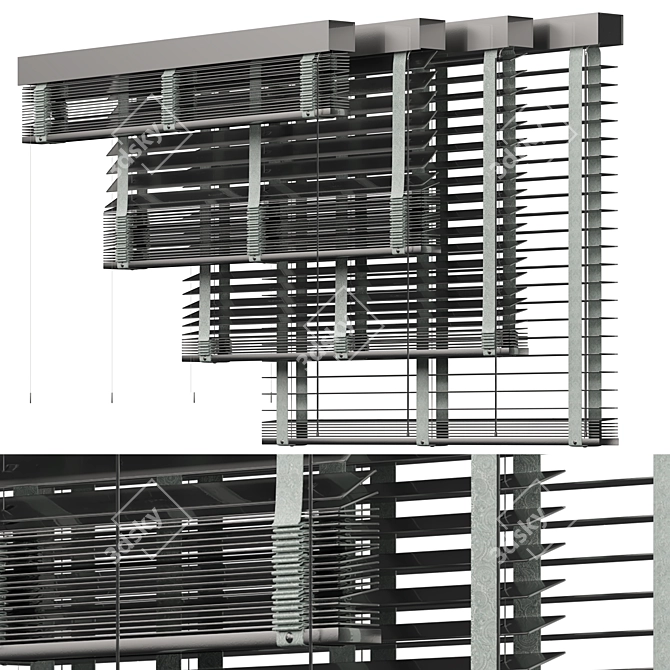 Modern Metal Blind Volume 07 3D model image 3