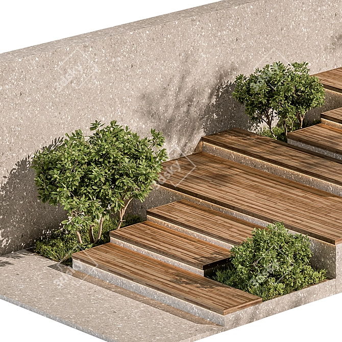 Scenic Steps Set 75 3D model image 2