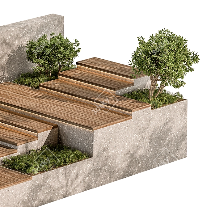 Scenic Steps Set 75 3D model image 3