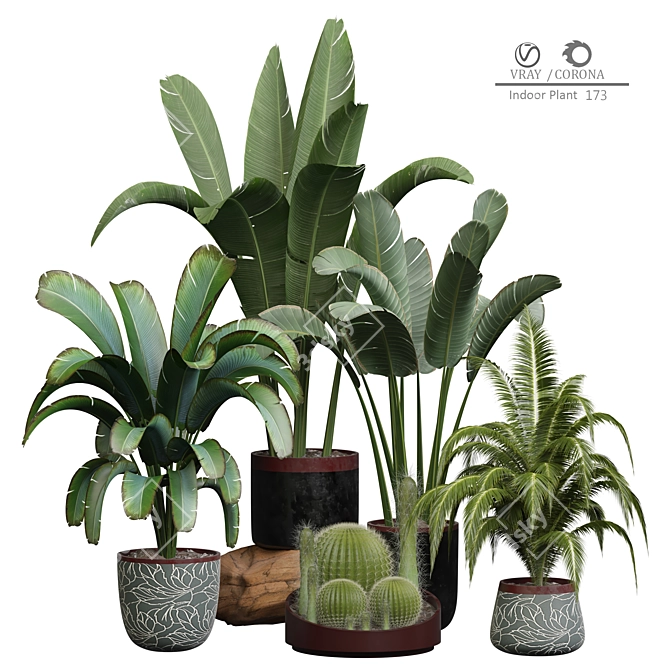 Artificial Indoor Plant 3D Model 3D model image 1