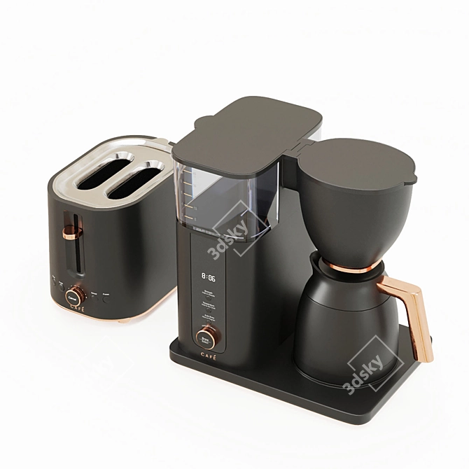 Customizable Coffee Maker & Toaster 3D model image 2