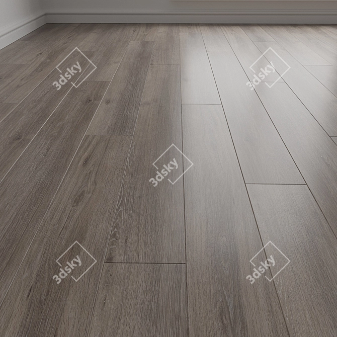 Premium Hardwood Laminate Flooring 3D model image 1