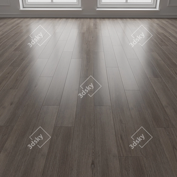 Premium Hardwood Laminate Flooring 3D model image 3