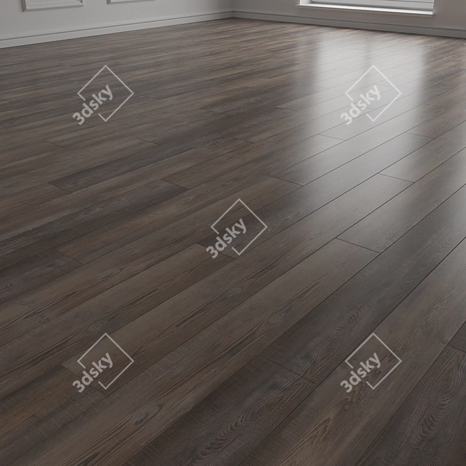 Engineered Wood Parquet Flooring 3D model image 2