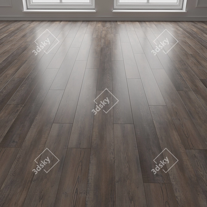 Engineered Wood Parquet Flooring 3D model image 3