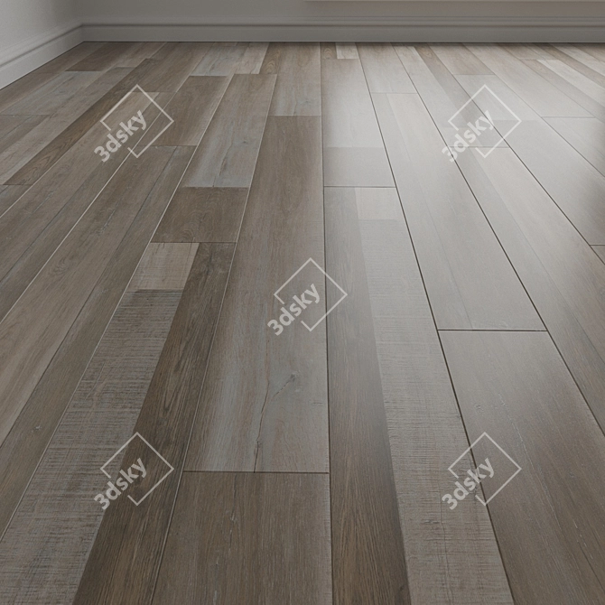 Engineered Wood Parquet Flooring 3D model image 1