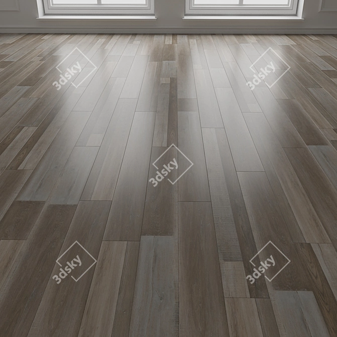 Engineered Wood Parquet Flooring 3D model image 3