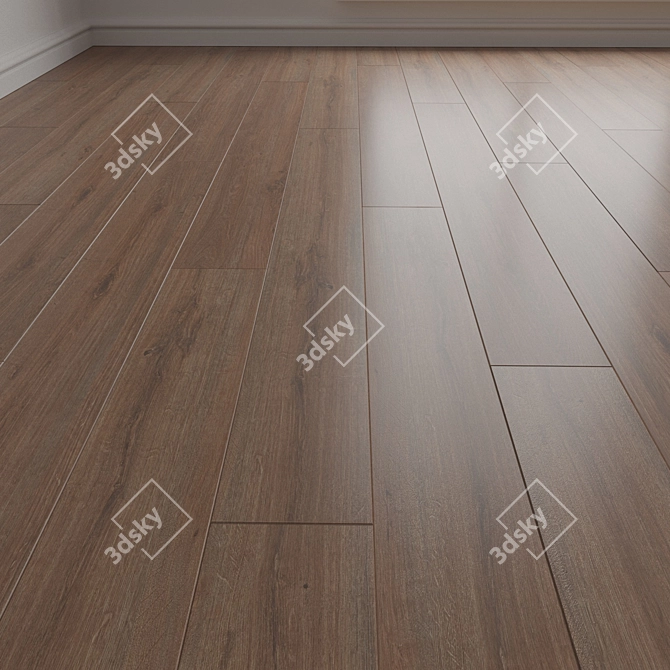 Engineered Wood Parquet Flooring 3D model image 1