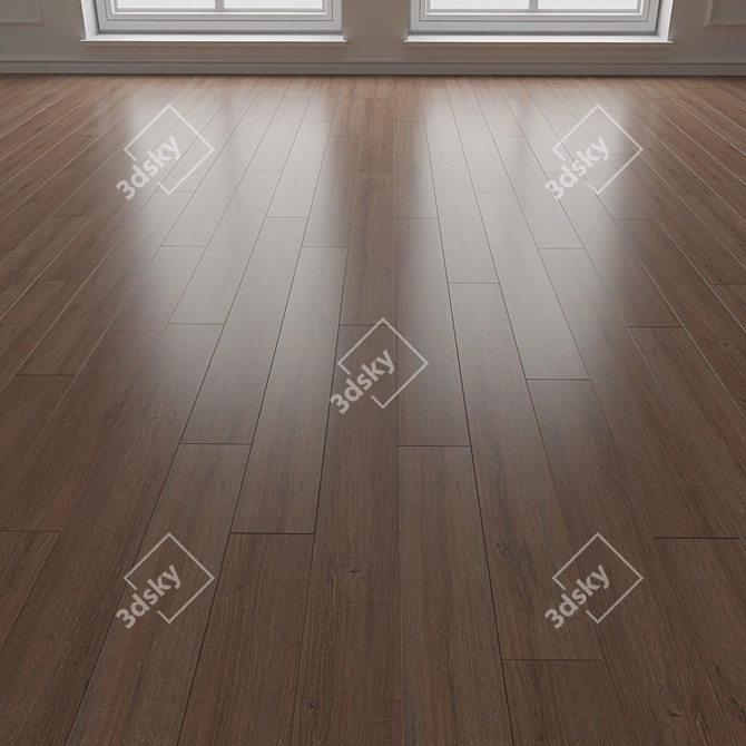 Engineered Wood Parquet Flooring 3D model image 3