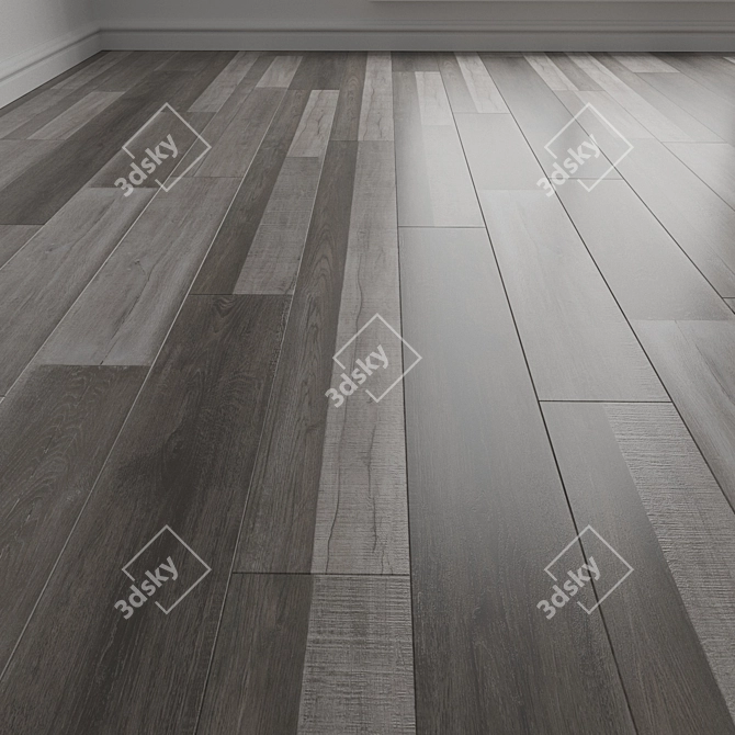 Engineered Oak Parquet Laminate 3D model image 1