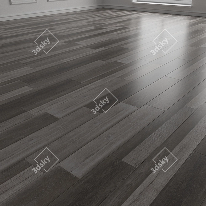 Engineered Oak Parquet Laminate 3D model image 2