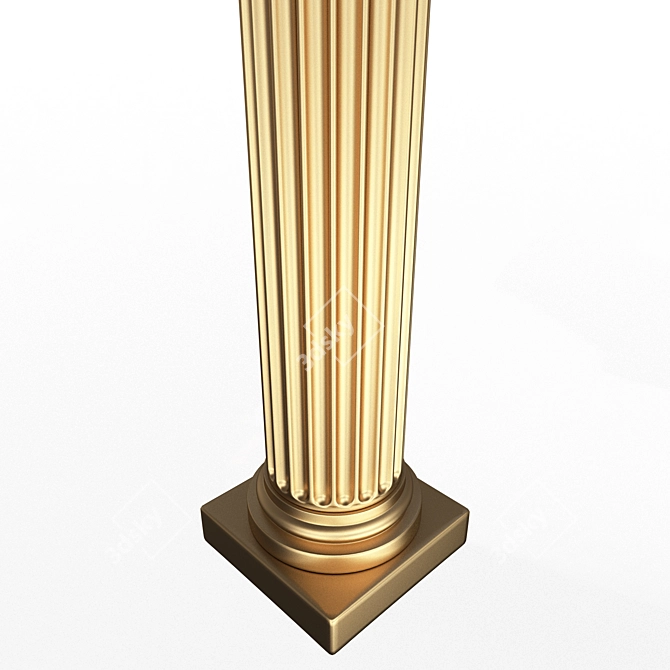 Elegant 3D Column Capital Model 3D model image 3