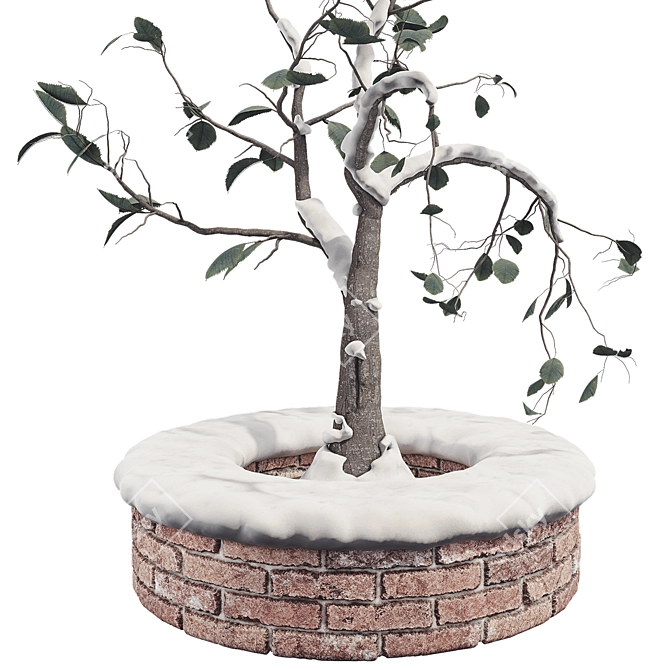 Winter Wonderland Outdoor Plant Set 3D model image 3