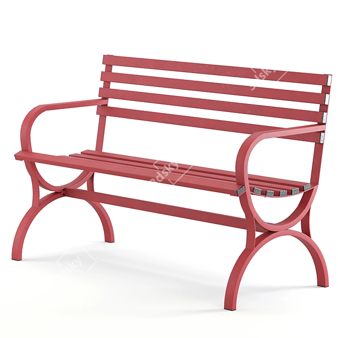 Modern Bench Design by Pouya 3D model image 5