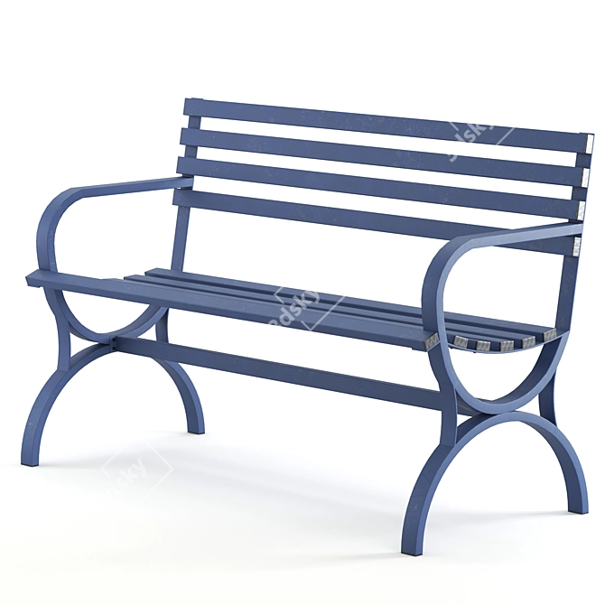 Modern Bench Design by Pouya 3D model image 6