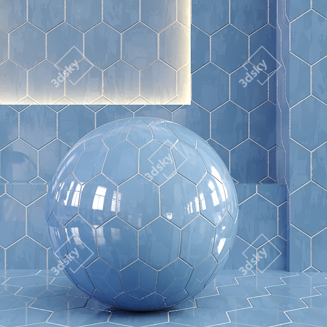 4K Corona Render Tiles Texture 3D model image 2