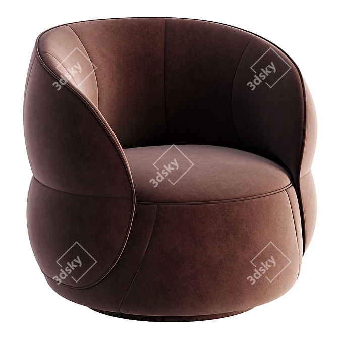 Stylish Clip Armchair from Ditre Italia 3D model image 2