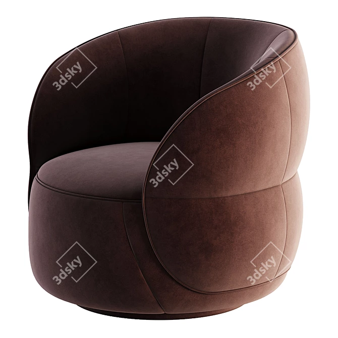 Stylish Clip Armchair from Ditre Italia 3D model image 5