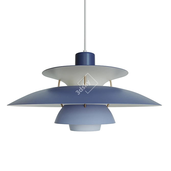 Customizable Louis Poulsen PH5 Pendant Lamp 3D model image 3