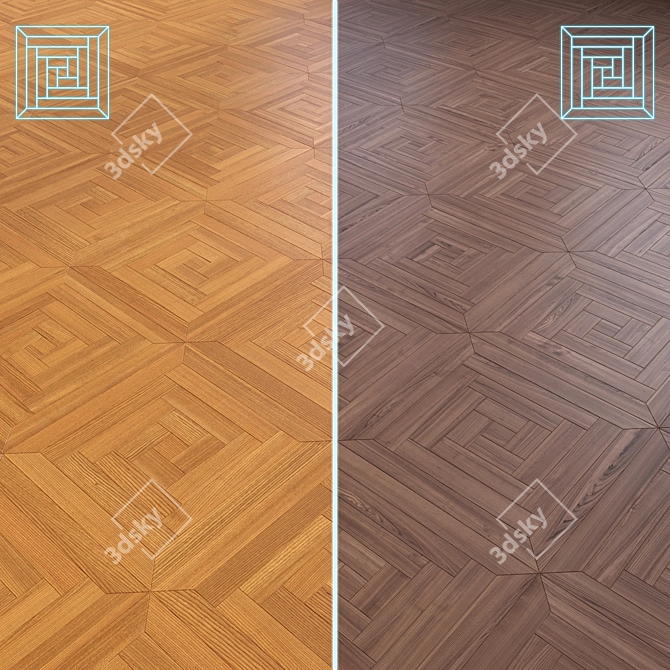 High-Quality 3D Parquet Model 3D model image 1