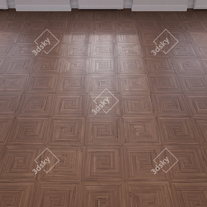 High-Quality 3D Parquet Model 3D model image 3