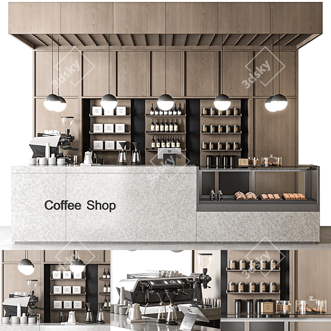 Café 07 FBX Export File 3D model image 1