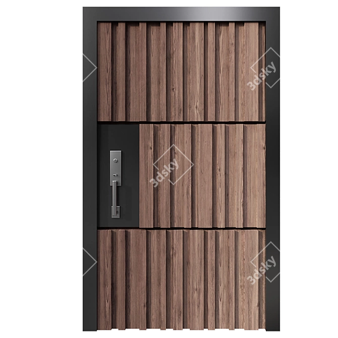 Versatile Entrance Door Collection 3D model image 5