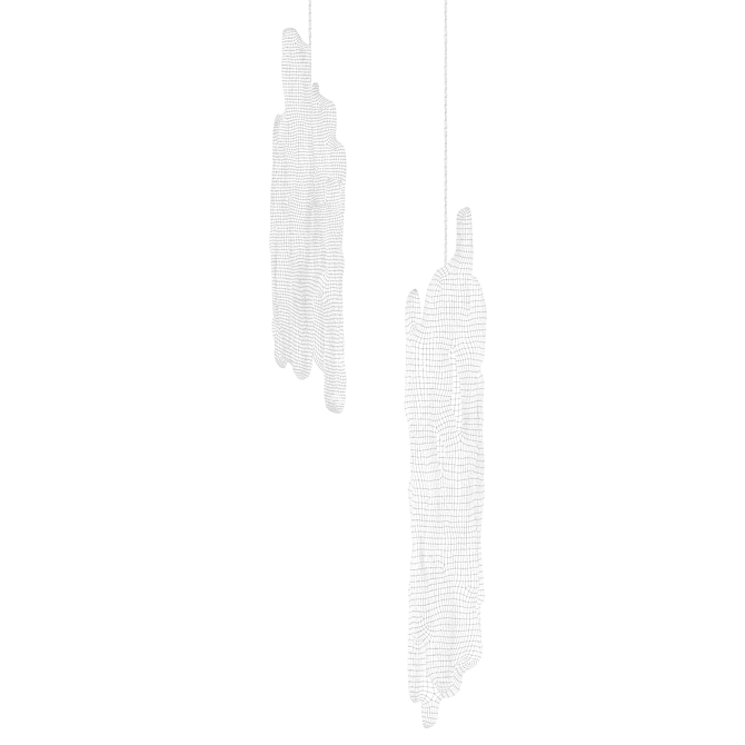 Teak Nardo Gray Pendant Lights 3D model image 5