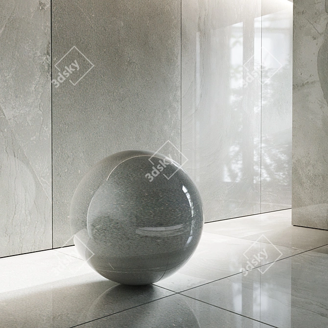 Luxury Fossil Porcelain Tile 3D model image 3