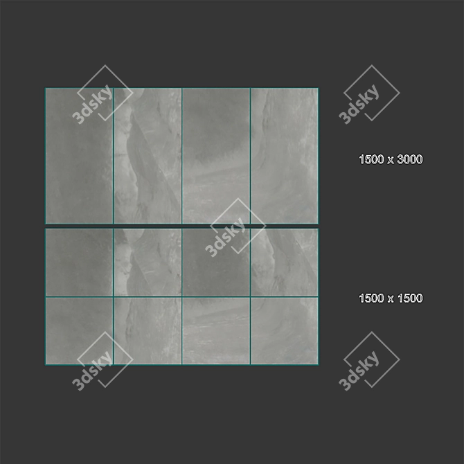 Luxury Fossil Porcelain Tile 3D model image 4