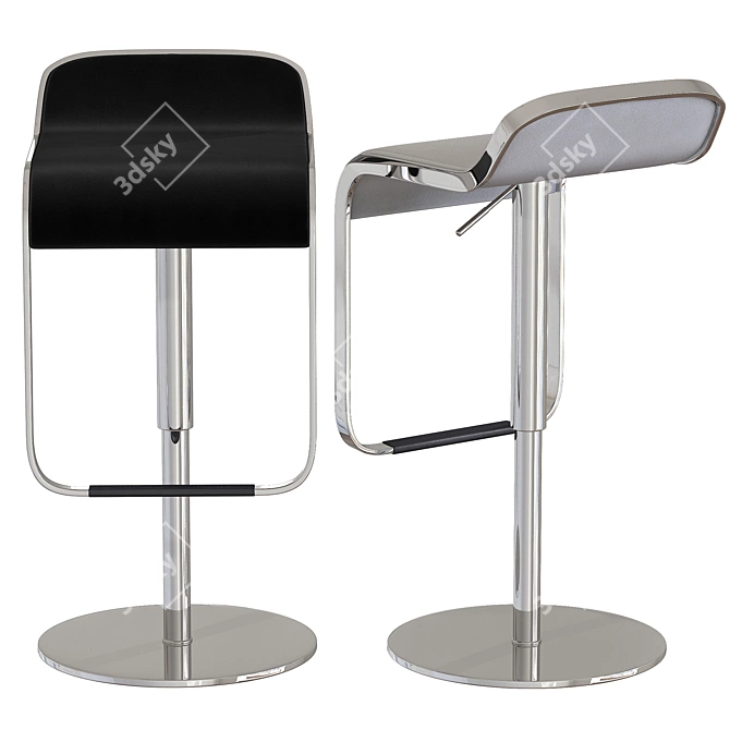 Modern 2013 Melvin Bar Stool 3D model image 2