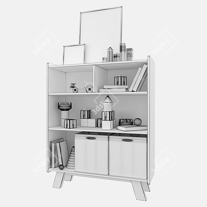 Kids Room Decor Set 3D model image 2