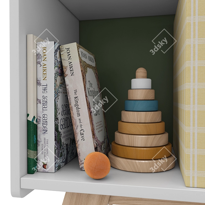 Kids Room Decor Set 3D model image 12