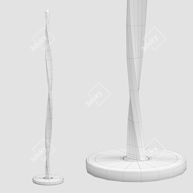 Modern LED Floor Lamp 3D model image 2