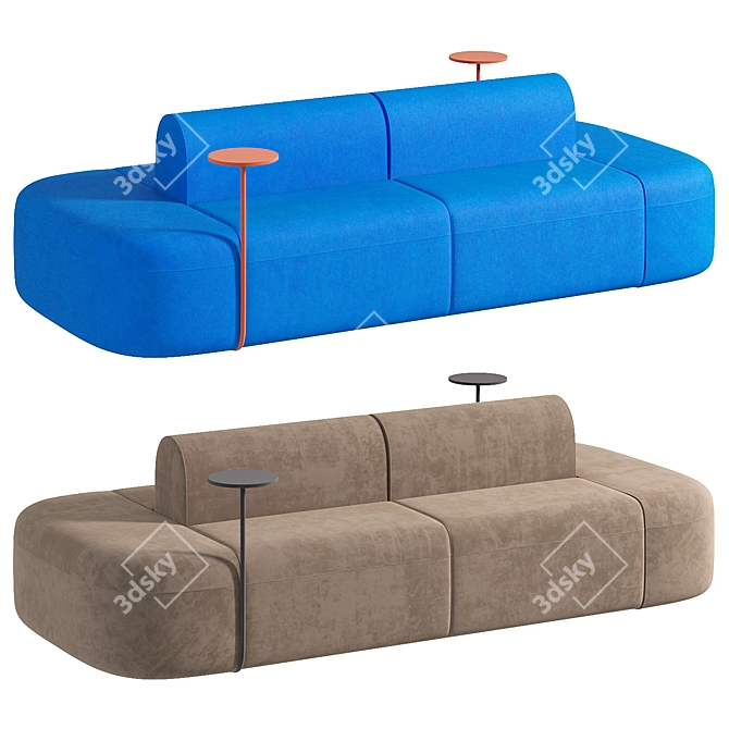 Modern Modular ARTIKO Fabric Sofa 3D model image 1