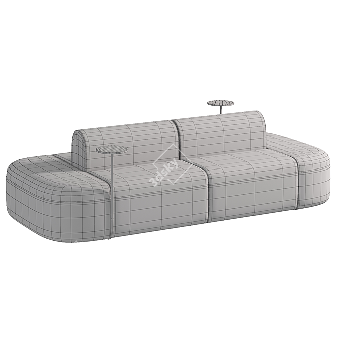 Modern Modular ARTIKO Fabric Sofa 3D model image 2