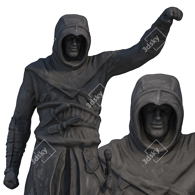 Assassin's Warrior Sculpture: 8K Textures 3D model image 3