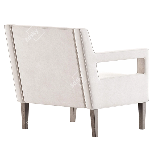 Stylish Madison Park Tyley Armchair 3D model image 2