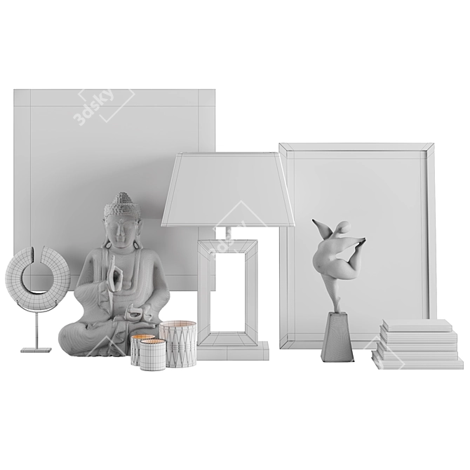 Artwood Arezzo Lamp Set 3D model image 6