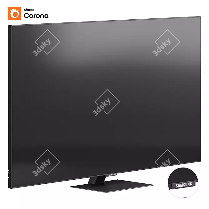 Samsung 75'' QLED 4K Smart TV 3D model image 1