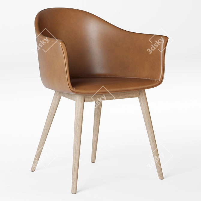 Elegant Harbour Dining Chair 3D model image 2